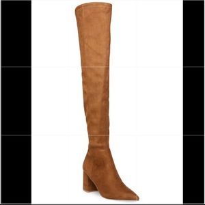 BNWOT Pointed Toe Over The Knee Boot In Cognac 👢
